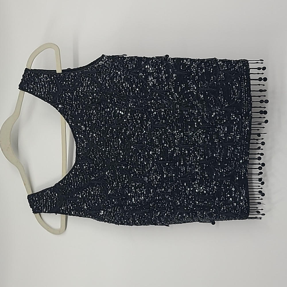 Vintage 1960s fully sequin & beaded top